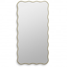 Зеркало в золотой волнистой раме Fancy L Gold (Фэнси) Smal 60*120 см 